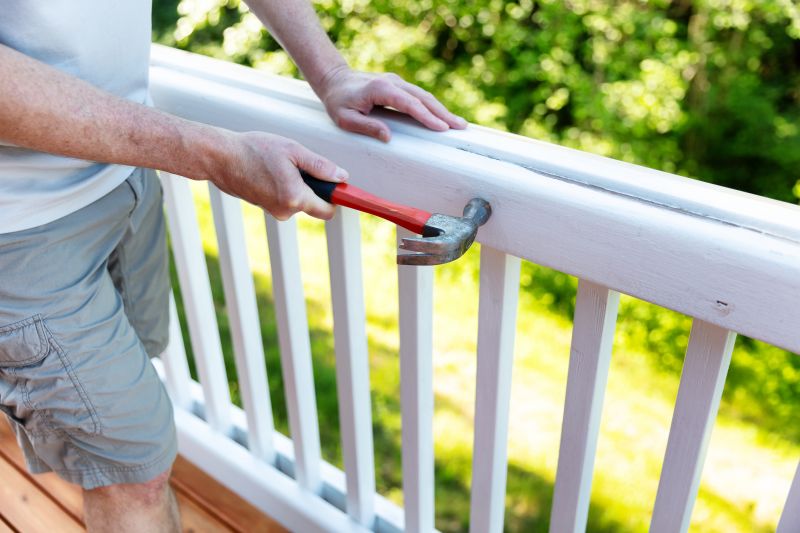 Wood Stair Railing Repair in Conroe, TX